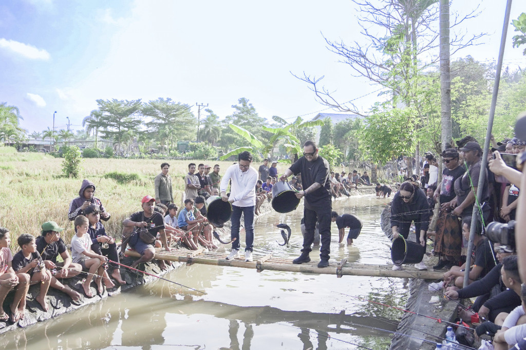 Komunitas Pemancing Gulingan, Banjar Gulingan, Darmasaba Gelar Lomba Mancing Air Deras